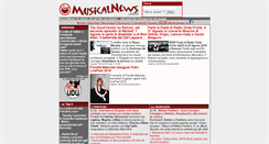 Desktop Screenshot of musicalnews.com