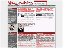 Tablet Screenshot of musicalnews.com